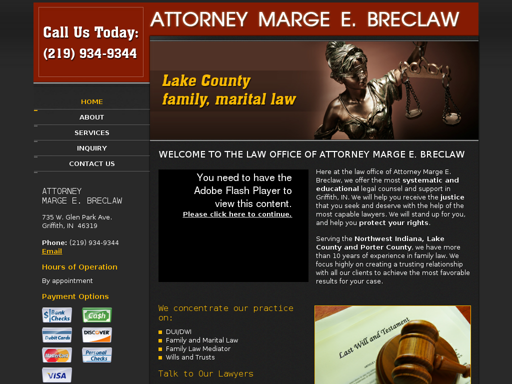 website screenshot