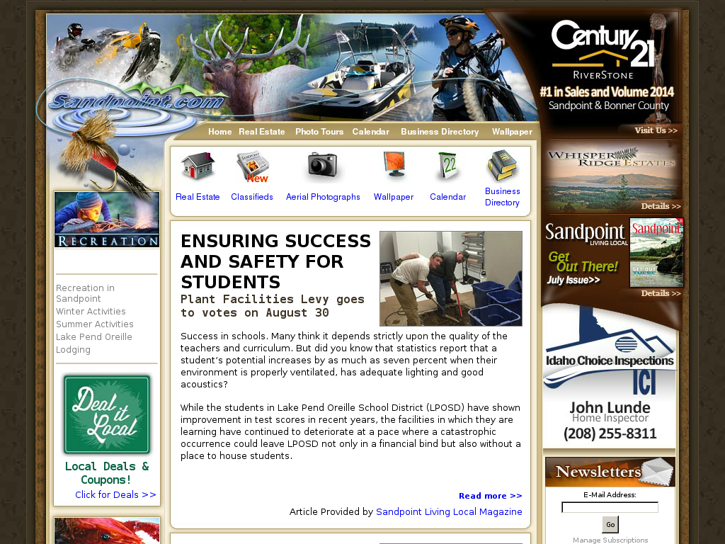 website screenshot