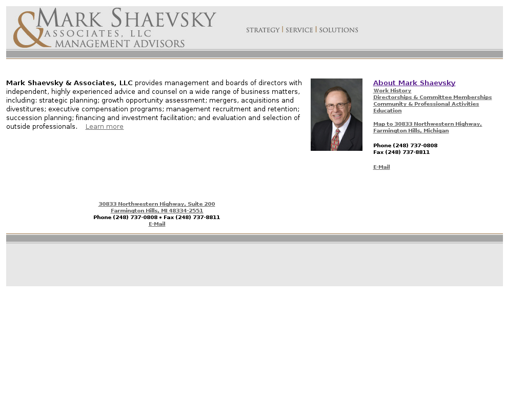 website screenshot