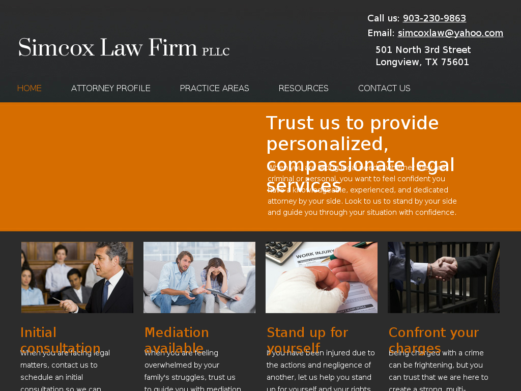 website screenshot