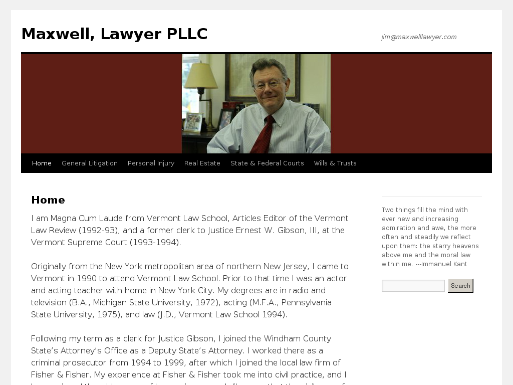 website screenshot