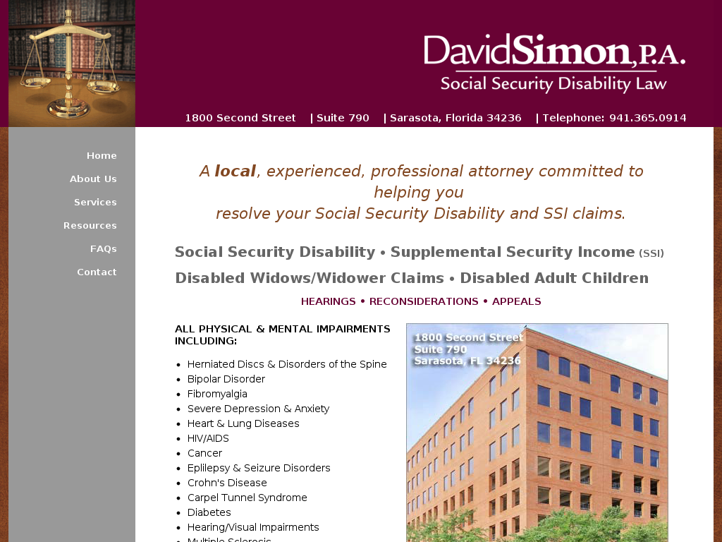website screenshot
