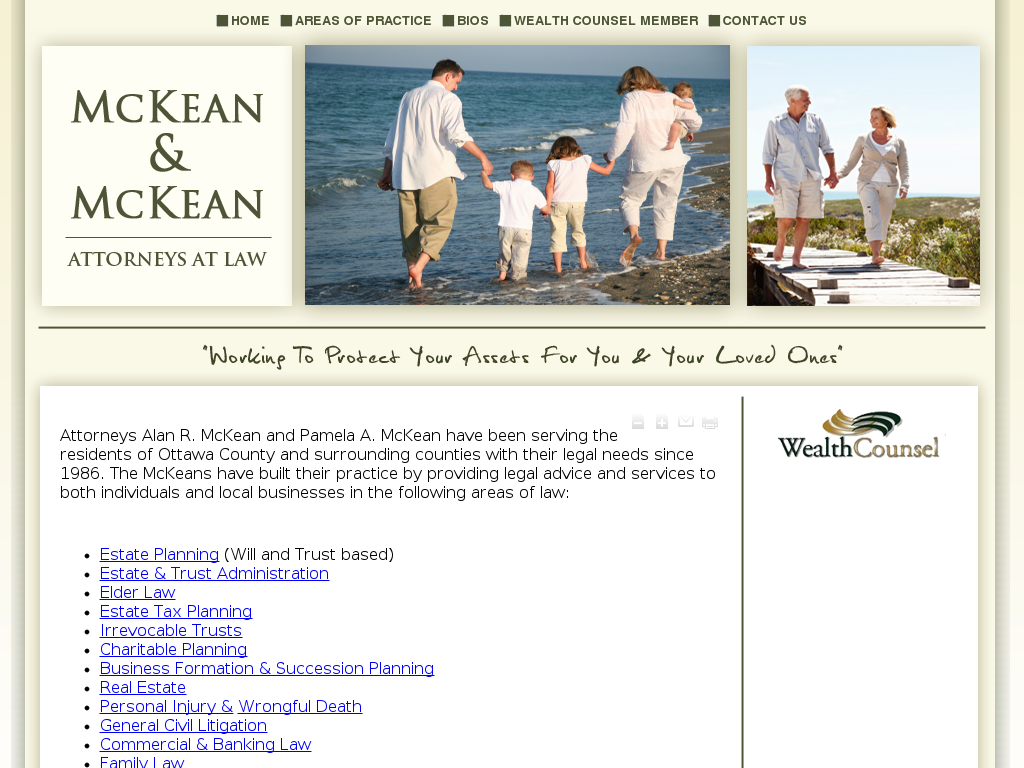 website screenshot