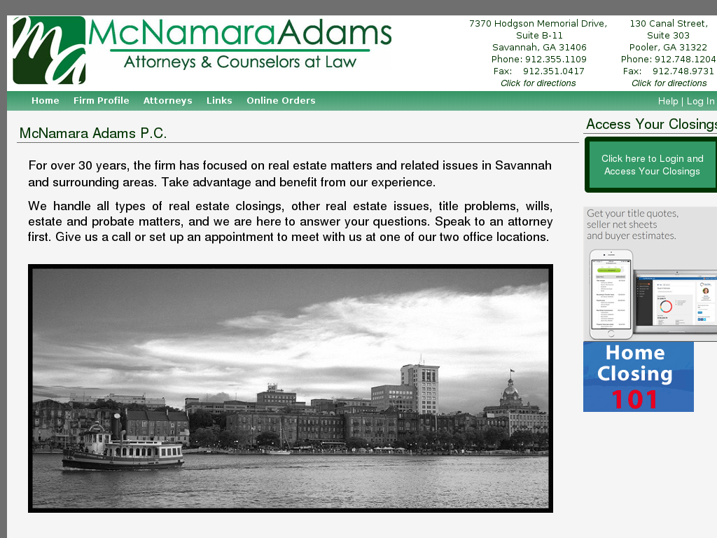 website screenshot