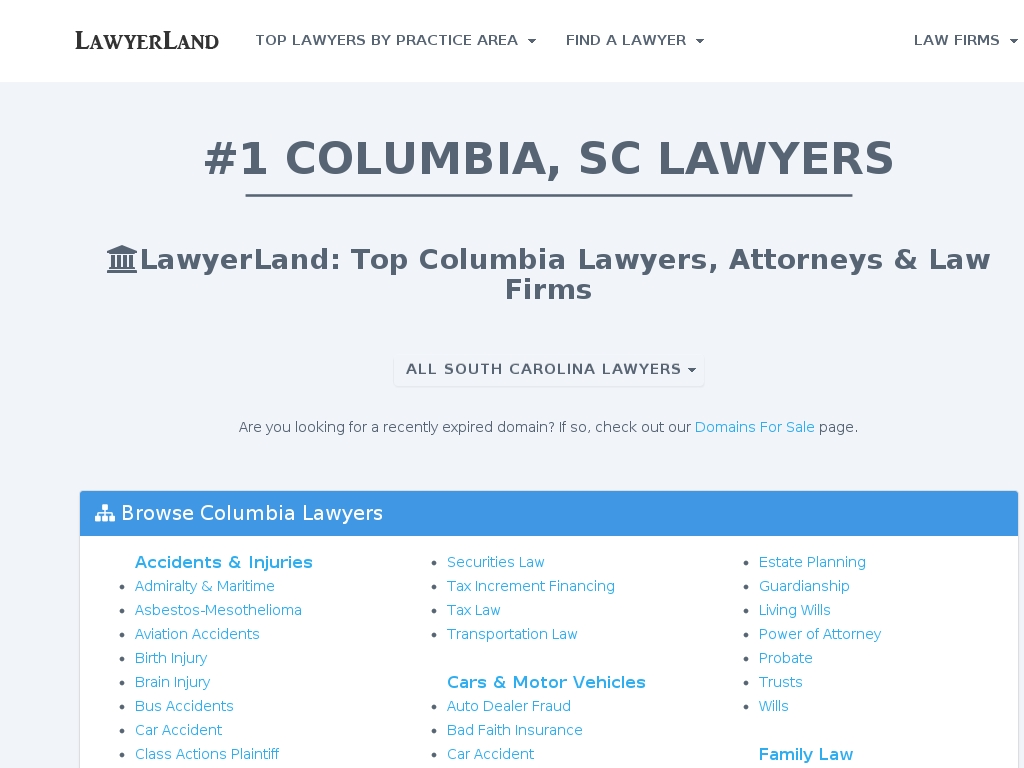 website screenshot
