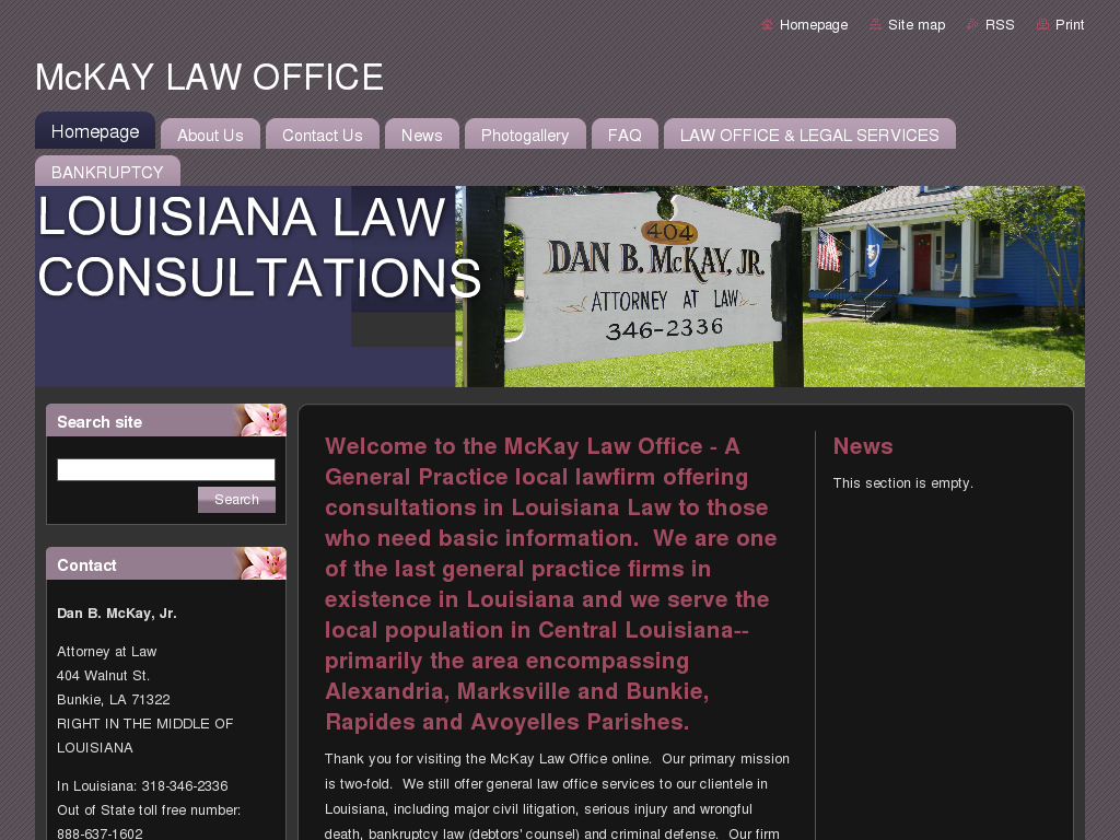 website screenshot