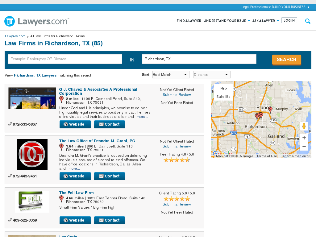 website screenshot