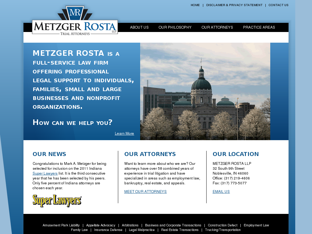 website screenshot