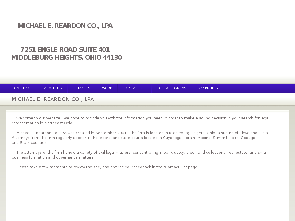 website screenshot