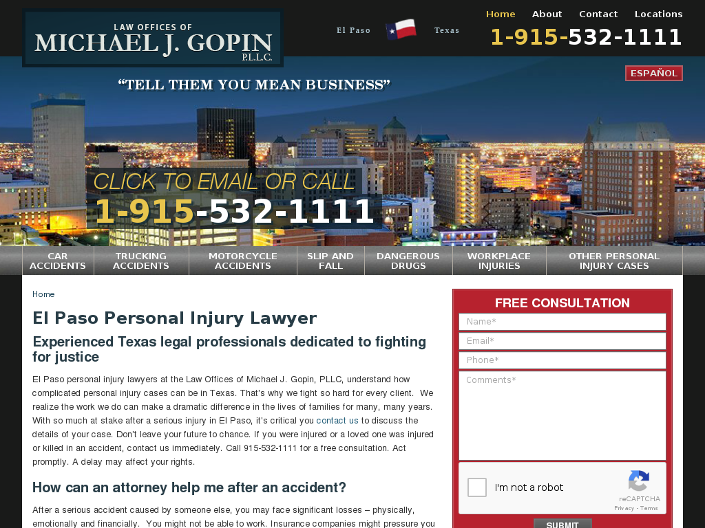 website screenshot