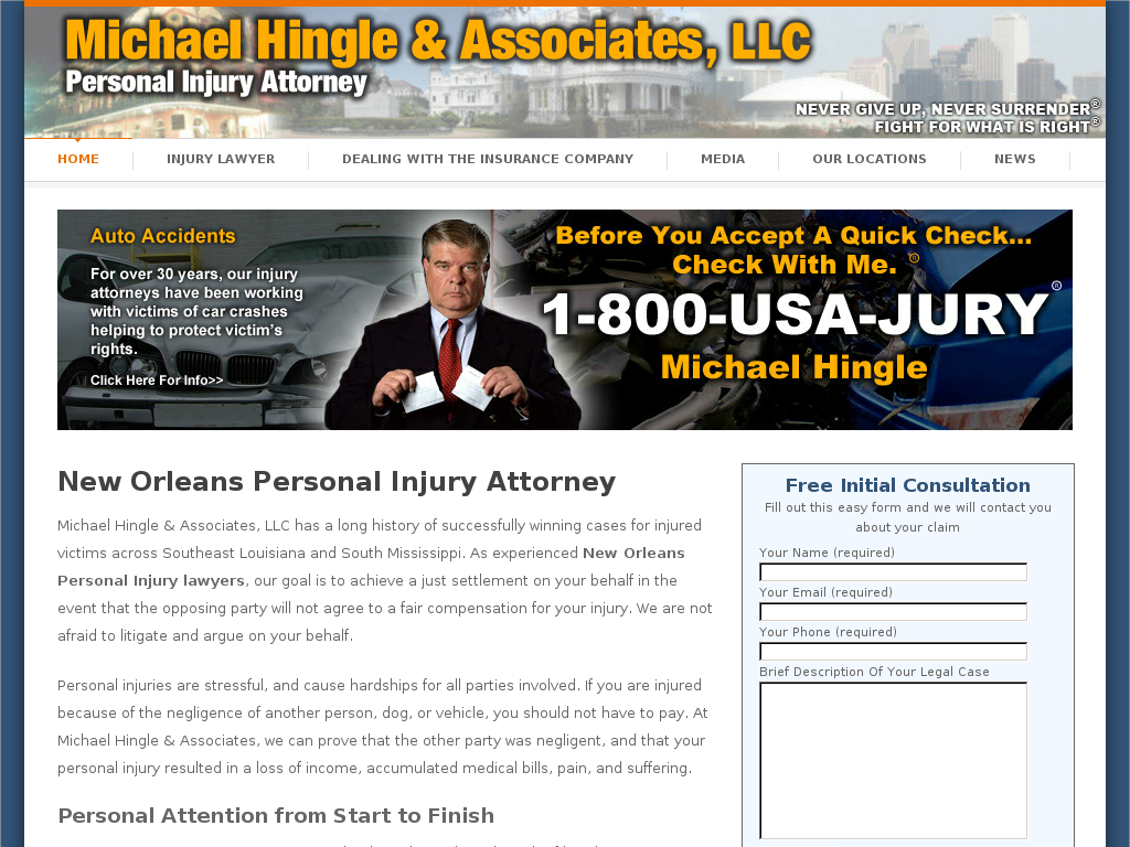 website screenshot