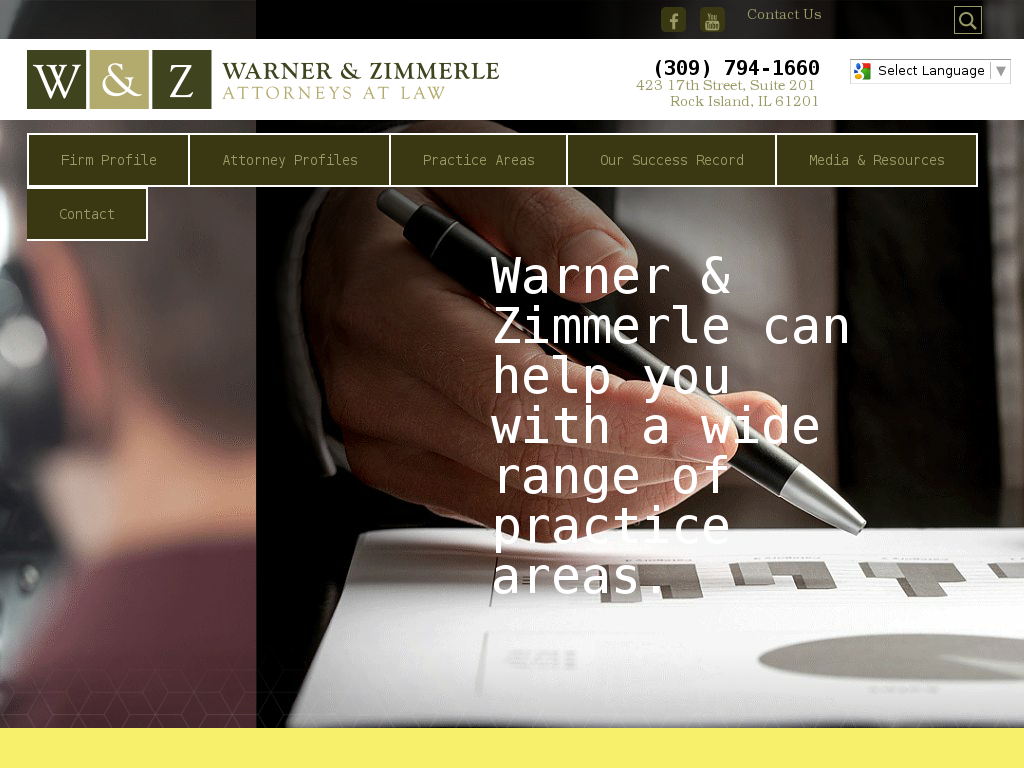 website screenshot