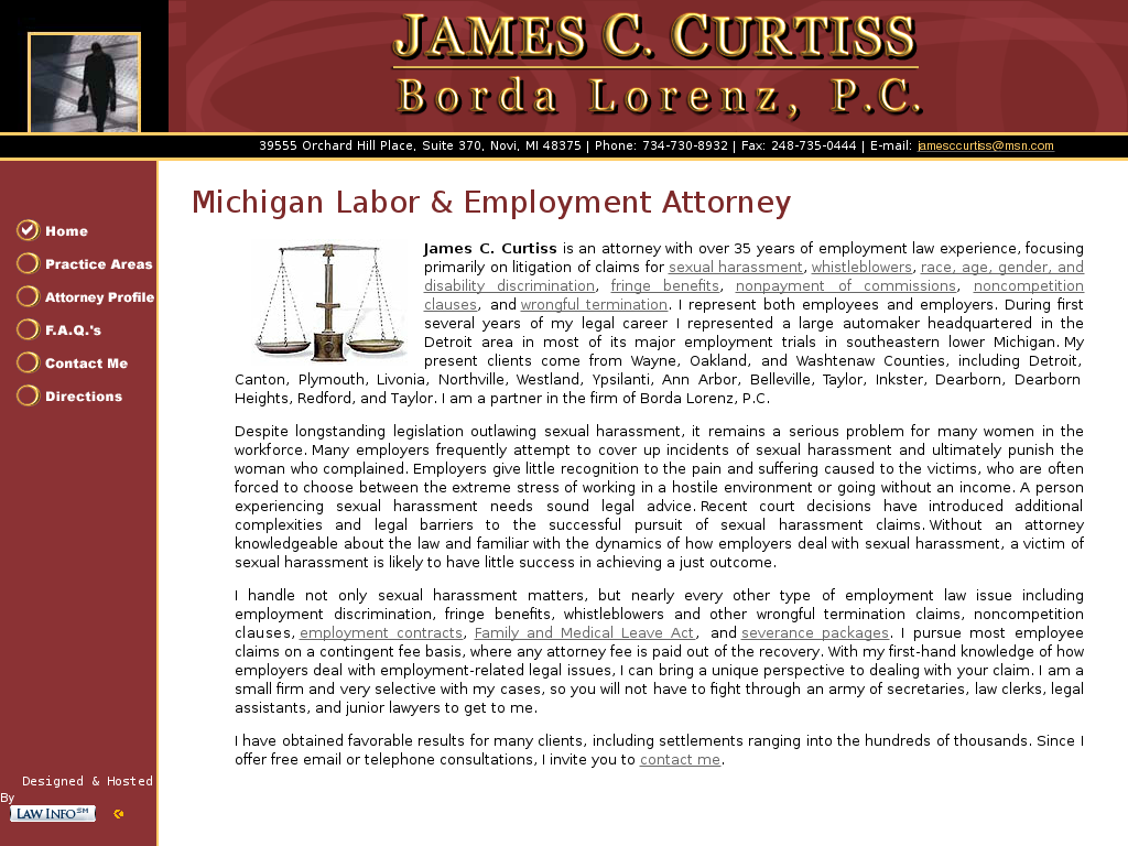 website screenshot
