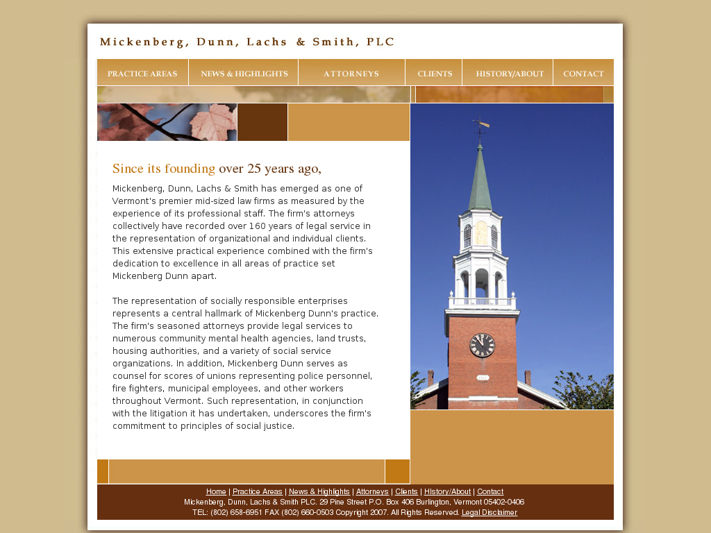 website screenshot