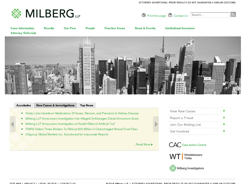 website screenshot