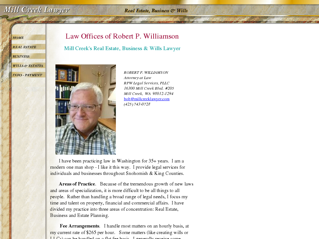 website screenshot
