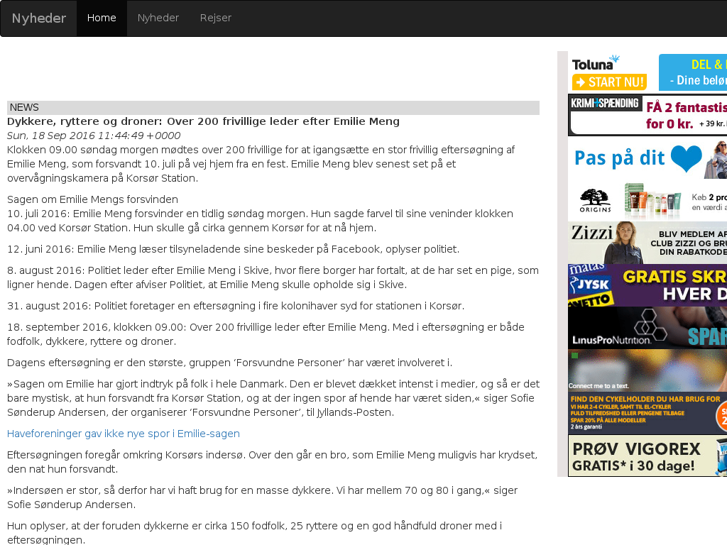 website screenshot