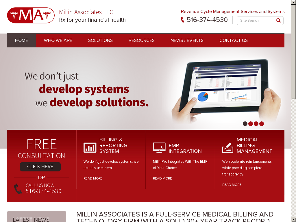 website screenshot