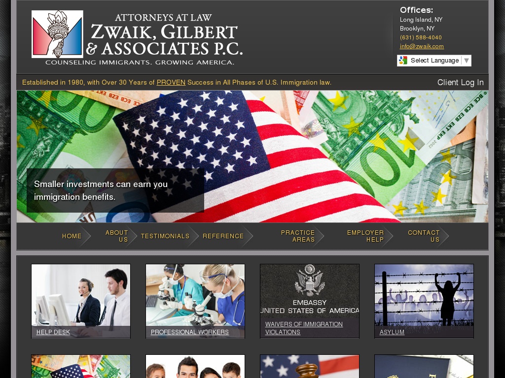 website screenshot