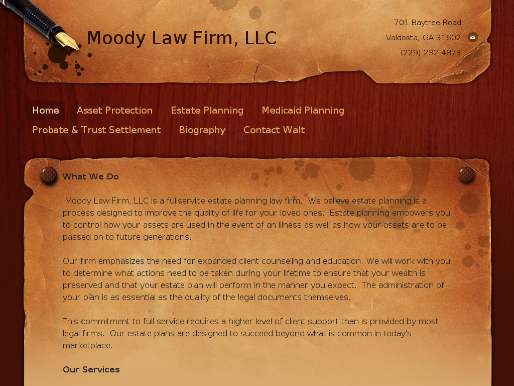 website screenshot