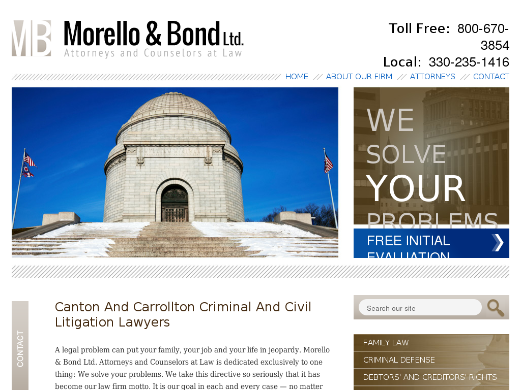 website screenshot