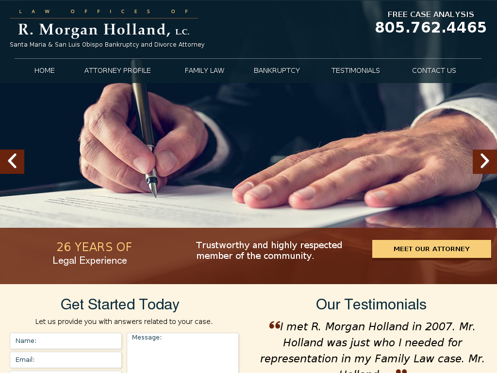 website screenshot