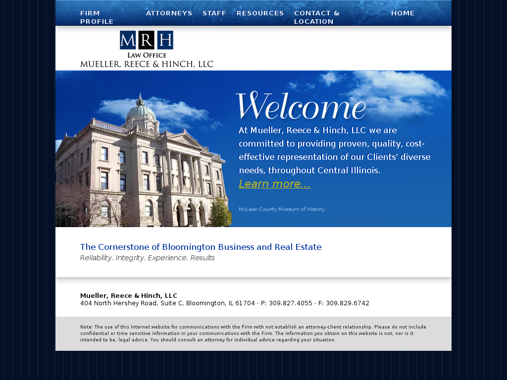 website screenshot