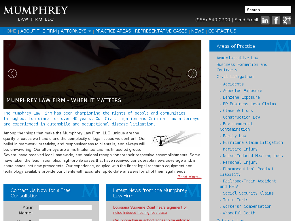 website screenshot