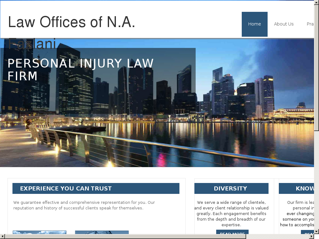 website screenshot