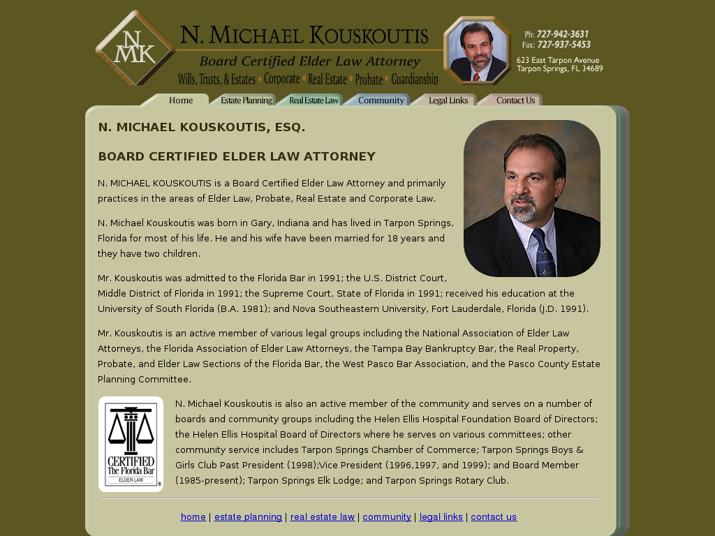 website screenshot