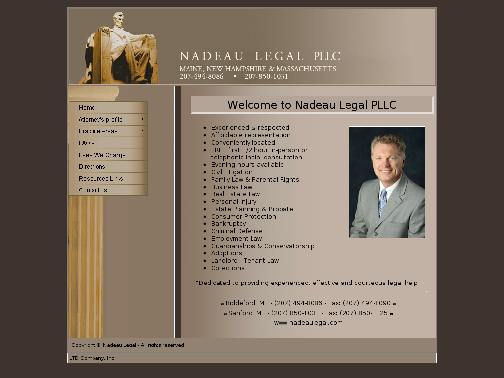 website screenshot