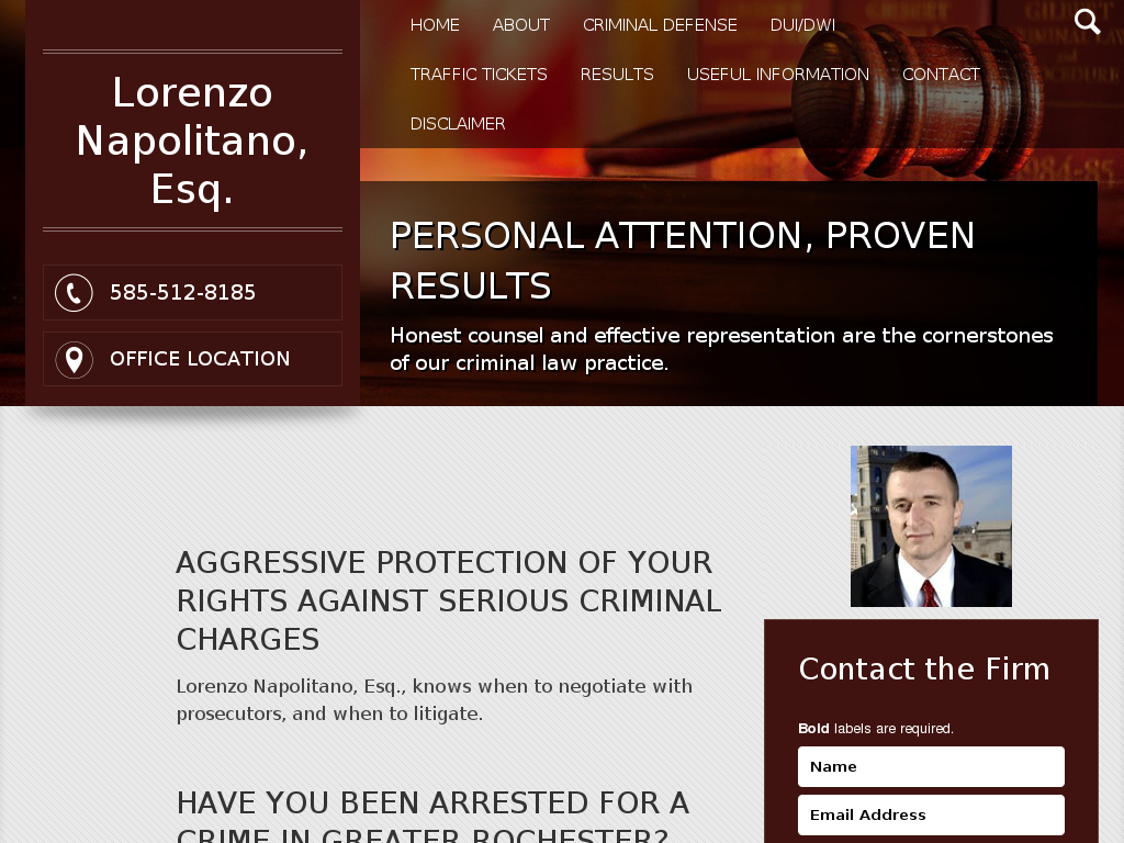 website screenshot