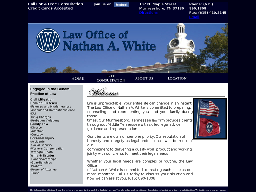 website screenshot