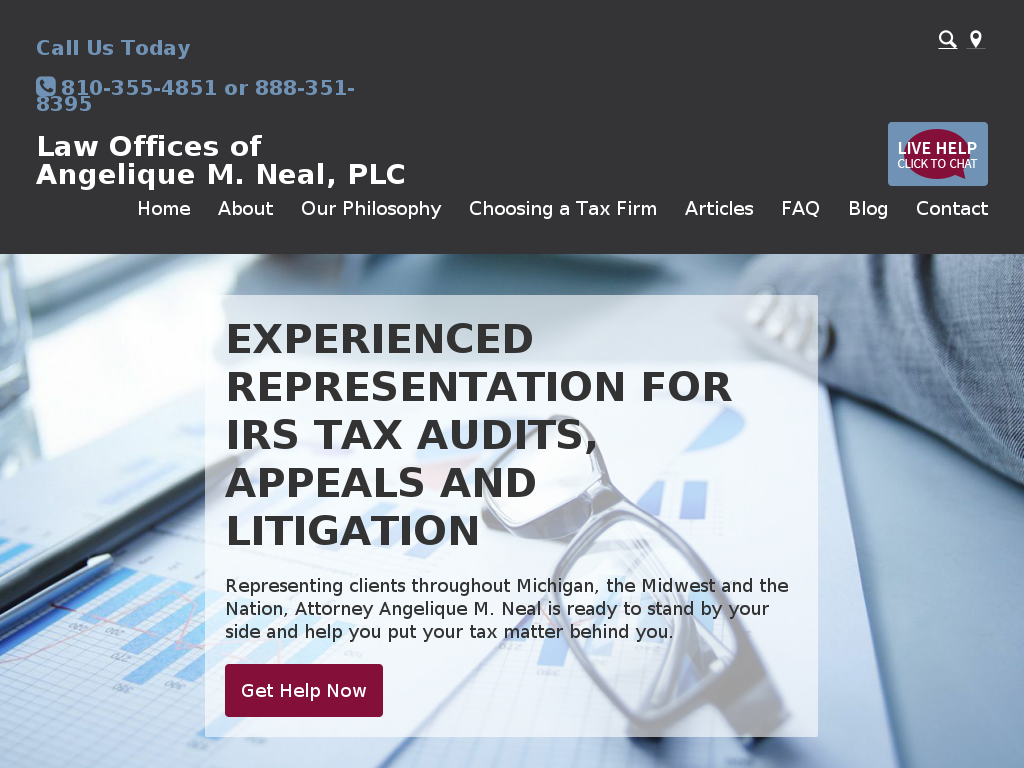 website screenshot
