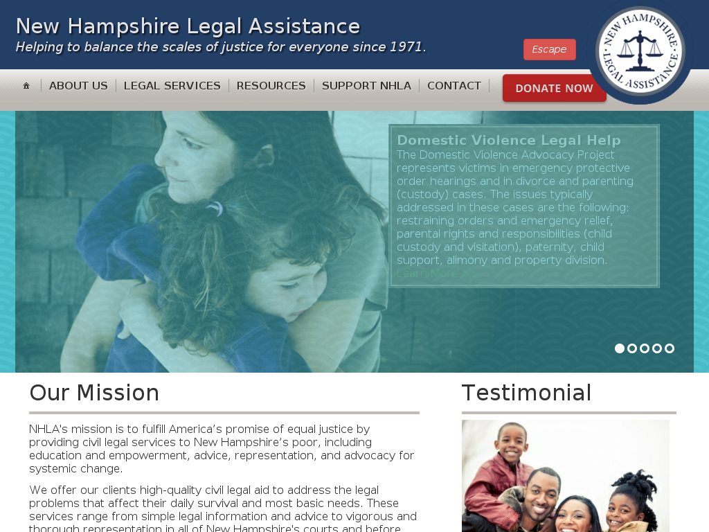 website screenshot