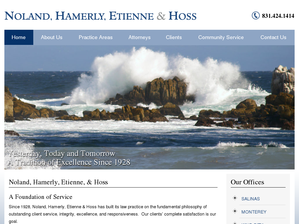 website screenshot
