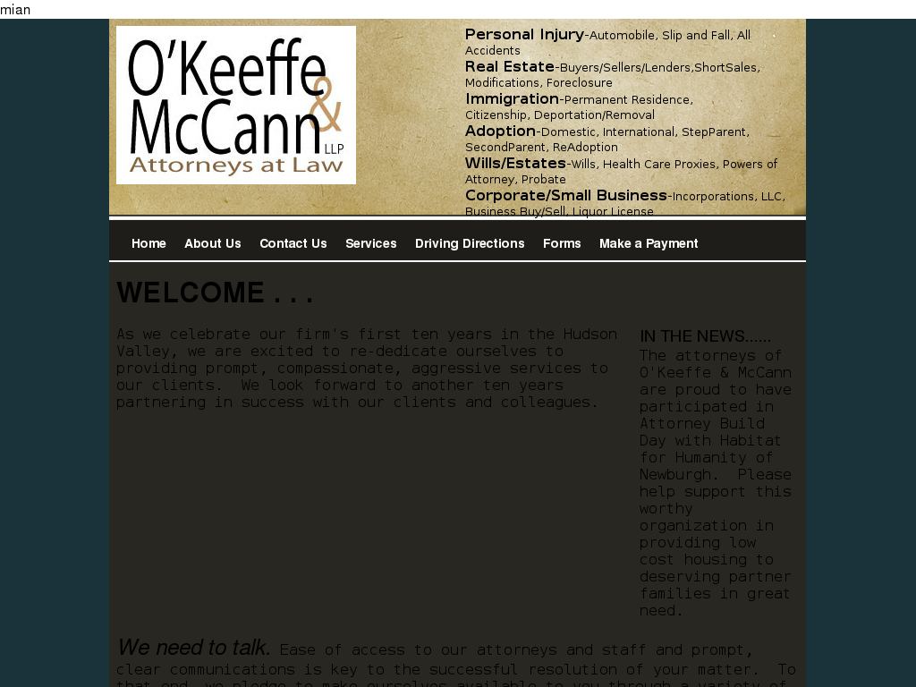 website screenshot