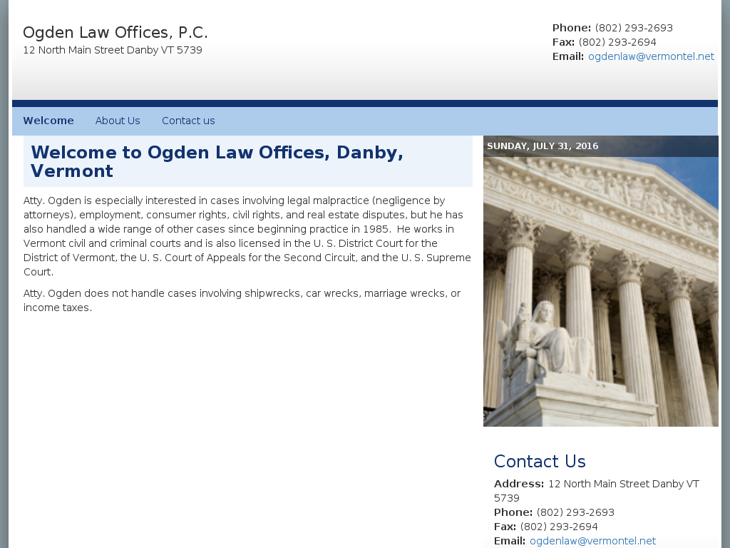 website screenshot