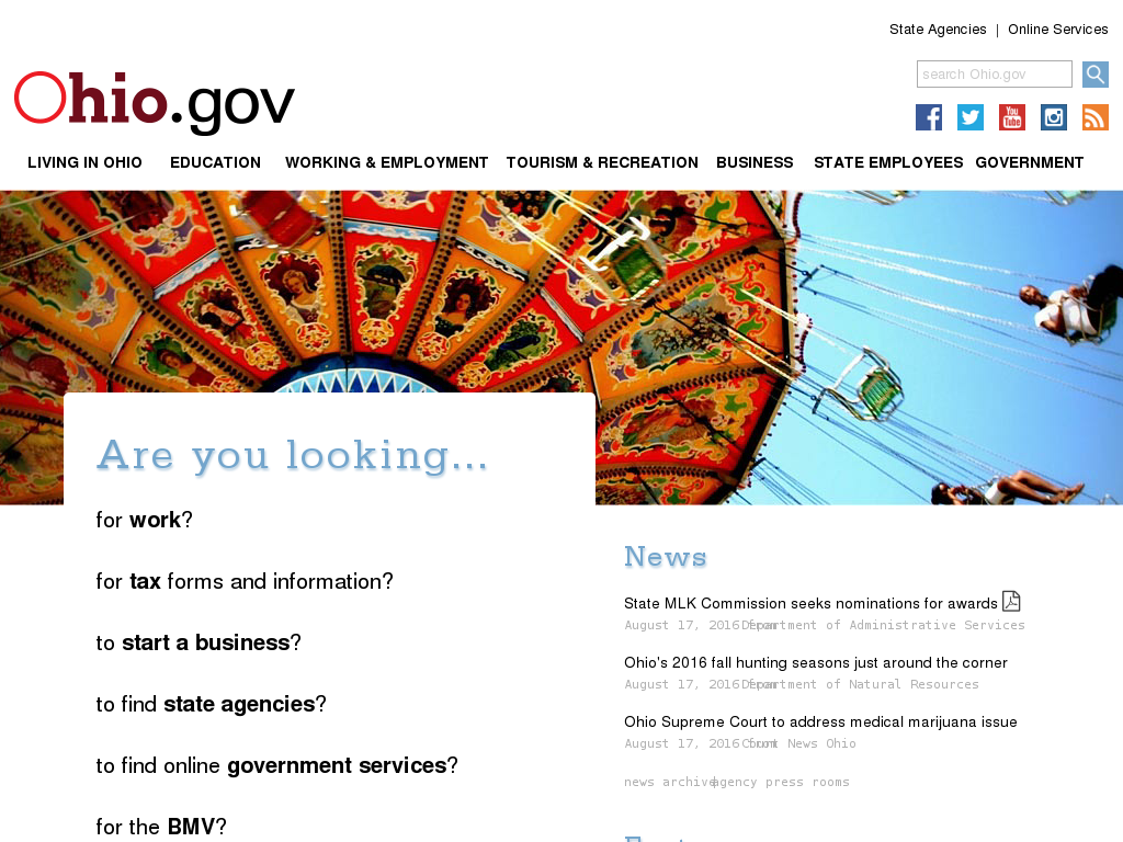 website screenshot