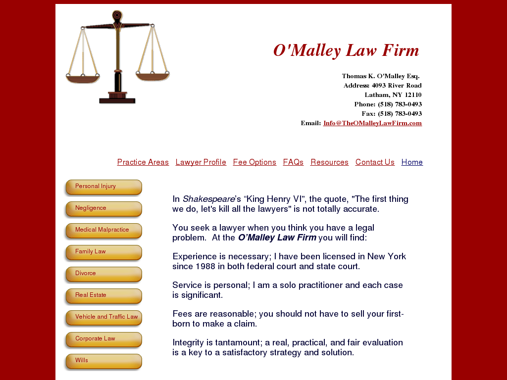 website screenshot