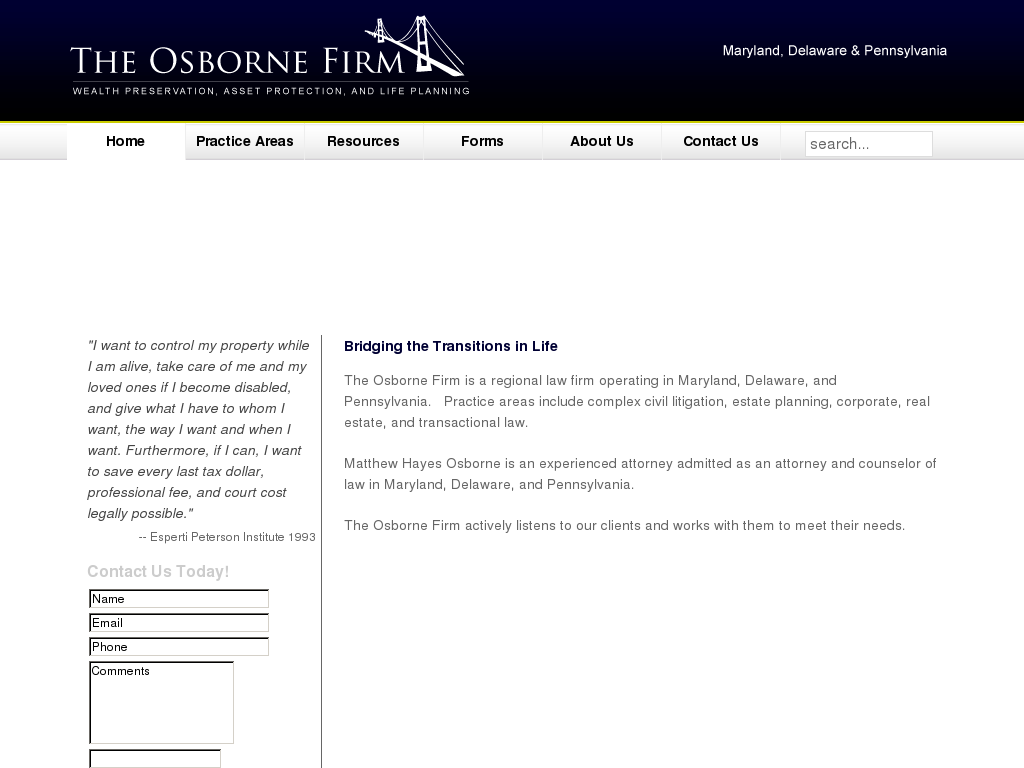 website screenshot