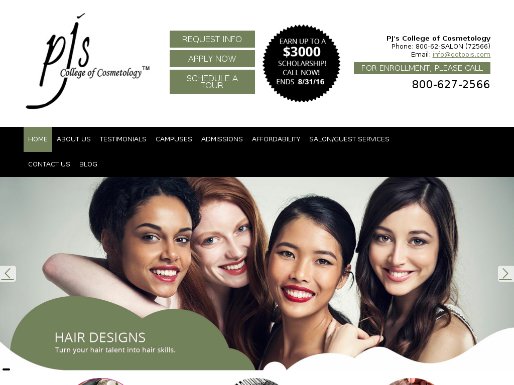 website screenshot