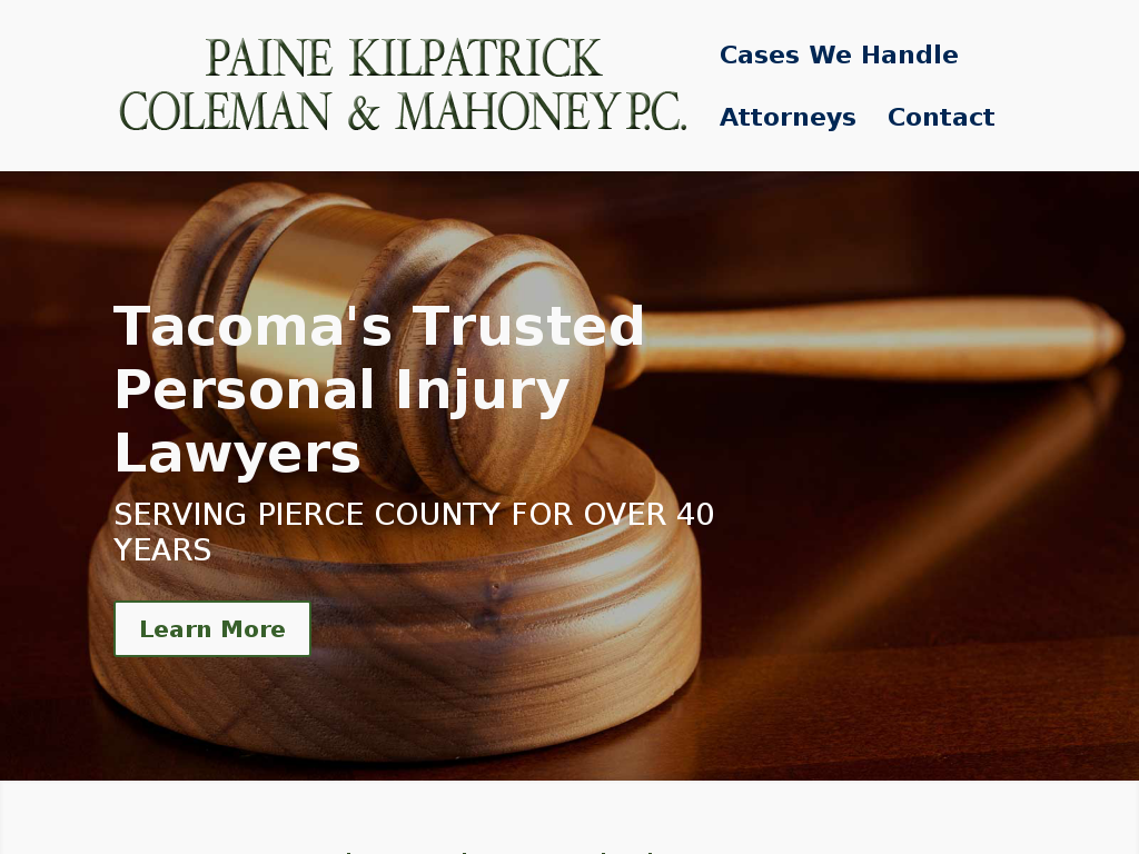 website screenshot