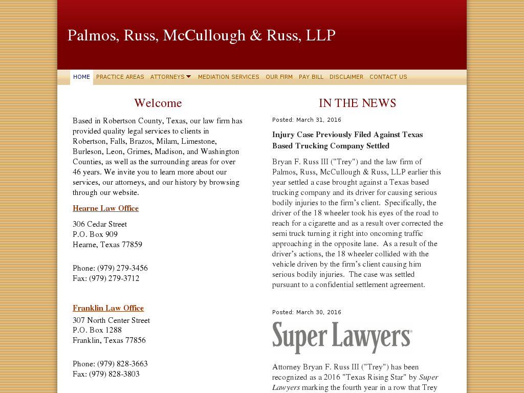 website screenshot
