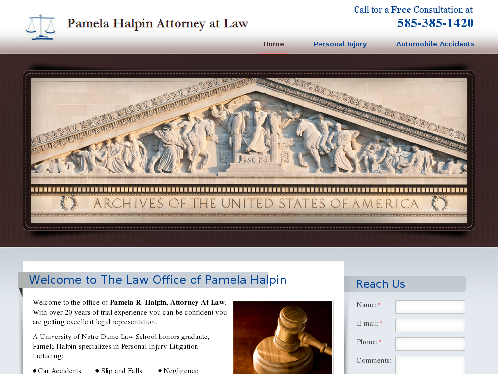 website screenshot