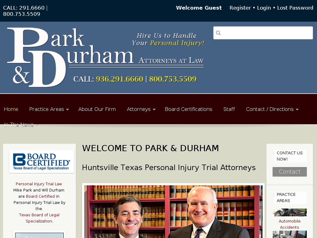 website screenshot