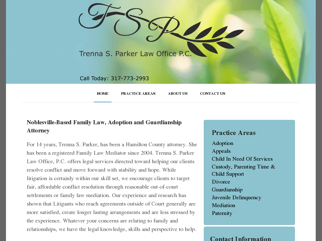 website screenshot
