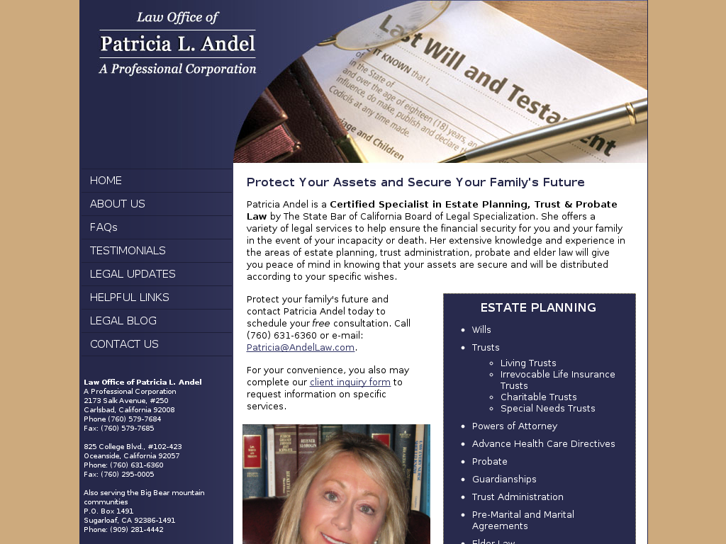 website screenshot