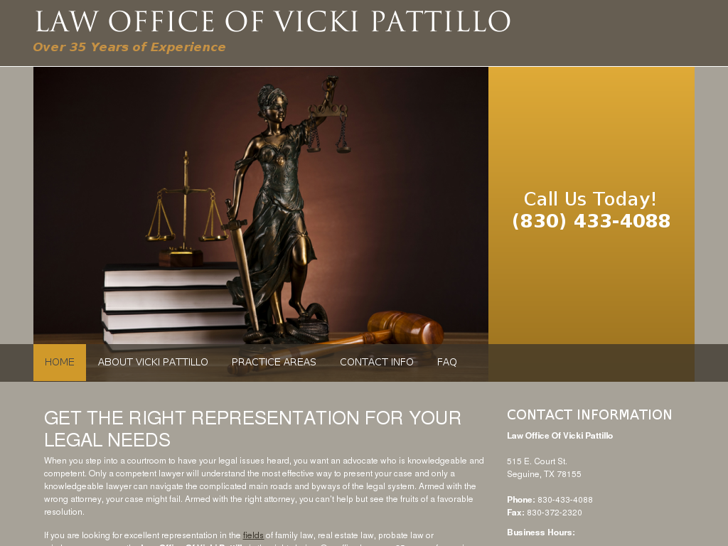 website screenshot