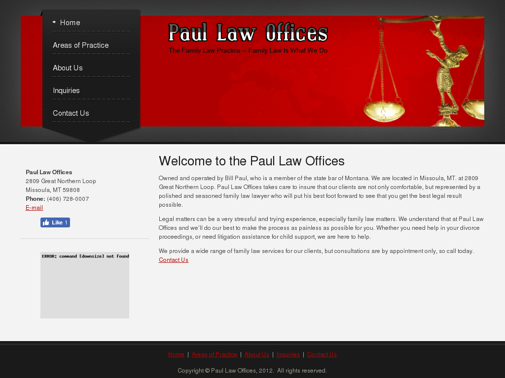 website screenshot